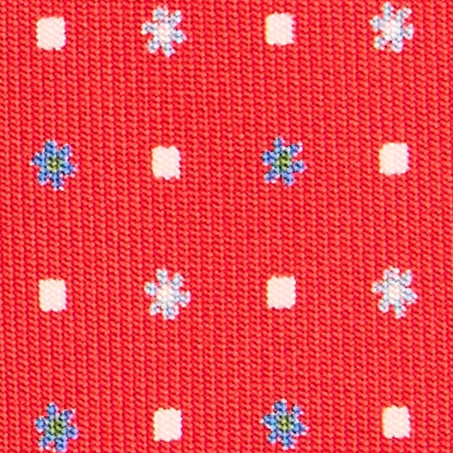 E.Marinella CRAVATTE|Cravatte Extra Long|CRAVATTA SARTORIALE EXTRA LONG IN SETA ROSSA Microfantasia fiore