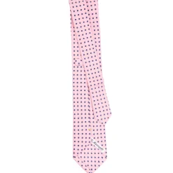 E.Marinella CRAVATTE|Cravatte Extra Long|CRAVATTA SARTORIALE EXTRA LONG IN SETA ROSA Microfantasia fiore