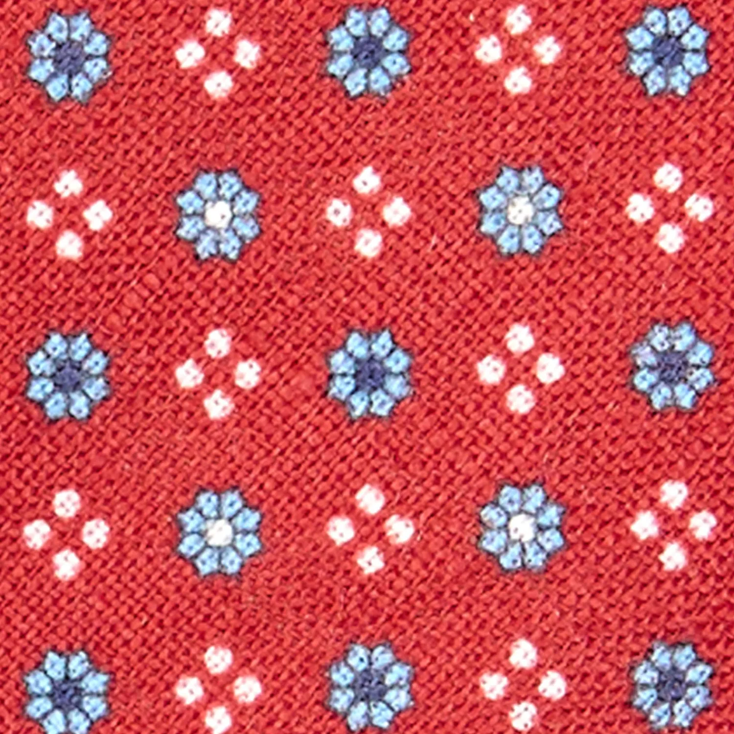 E.Marinella CRAVATTE|Cravatte In Lino E Cotone|CRAVATTA SARTORIALE IN LINO BORDEAUX Microfantasia fiore