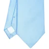 E.Marinella CRAVATTE|Cravatte In Seta Jacquard|CRAVATTA SARTORIALE IN SETA JACQUARD AZZURRA Tinta unita