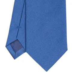 E.Marinella CRAVATTE|Cravatte In Seta Jacquard|CRAVATTA SARTORIALE IN SETA JACQUARD BLUETTE Tinta unita