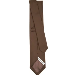 E.Marinella CRAVATTE|Cravatte In Seta Jacquard|CRAVATTA SARTORIALE IN SETA JACQUARD MARRONE SCURO Tinta unita
