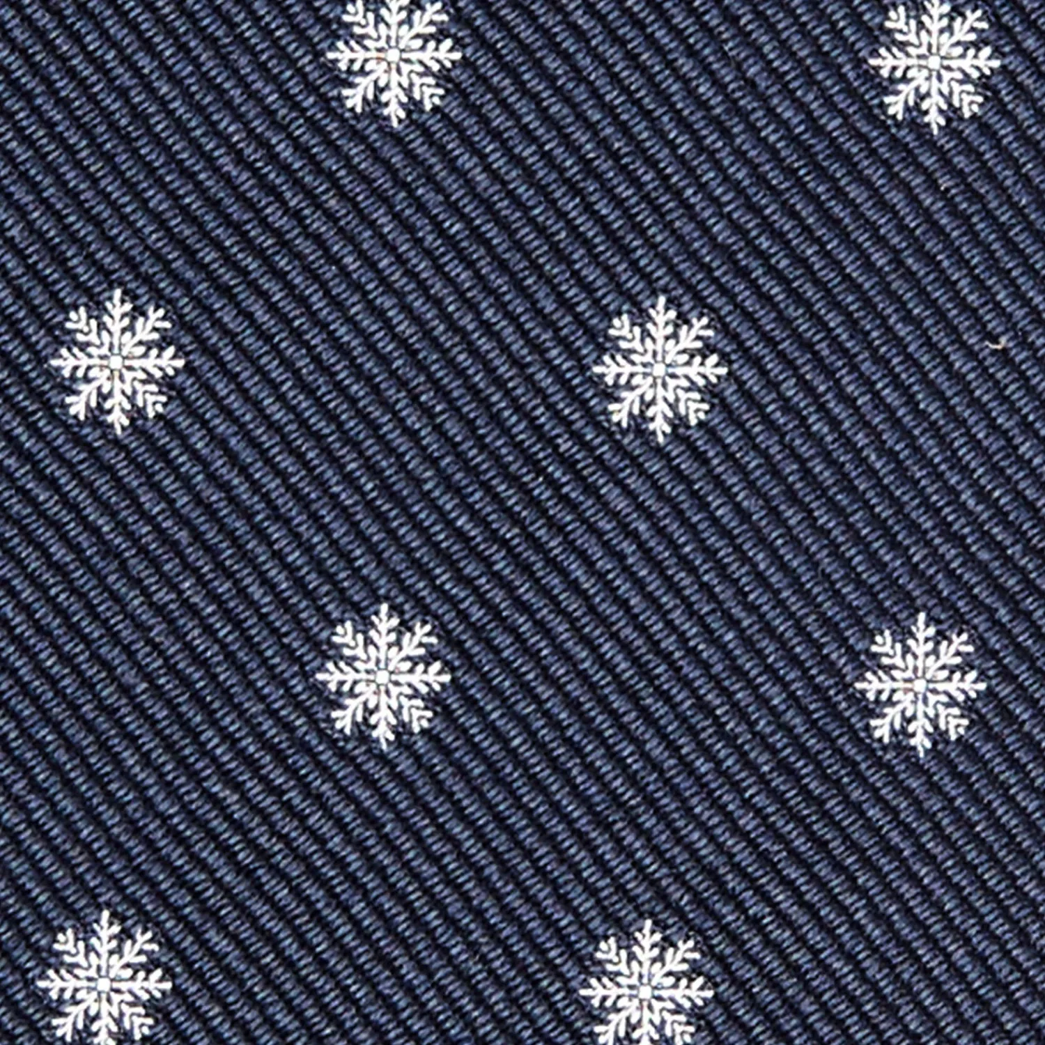 E.Marinella CRAVATTE|Cravatte In Seta Jacquard|CRAVATTA SARTORIALE IN SETA JACQUARD BLU Con fiocco di neve