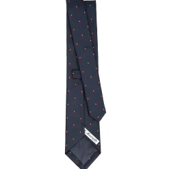 E.Marinella CRAVATTE|Cravatte In Seta Jacquard|CRAVATTA SARTORIALE IN SETA JACQUARD BLU Con cornetto sparso