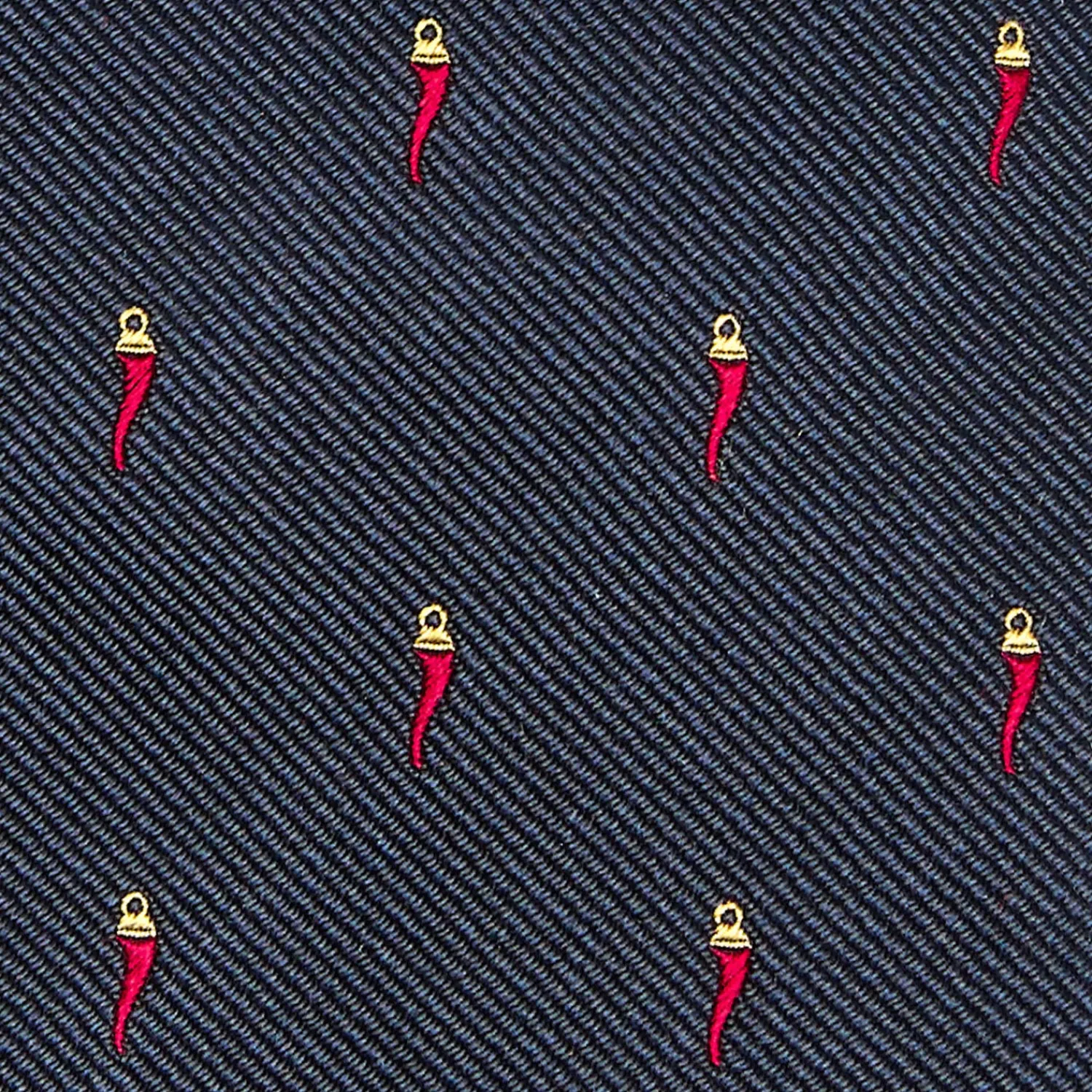 E.Marinella CRAVATTE|Cravatte In Seta Jacquard|CRAVATTA SARTORIALE IN SETA JACQUARD BLU Con cornetto sparso