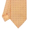 E.Marinella CRAVATTE|Cravatte In Seta Jacquard|CRAVATTA SARTORIALE IN SETA JACQUARD ARANCIONE Microfantasia fiore