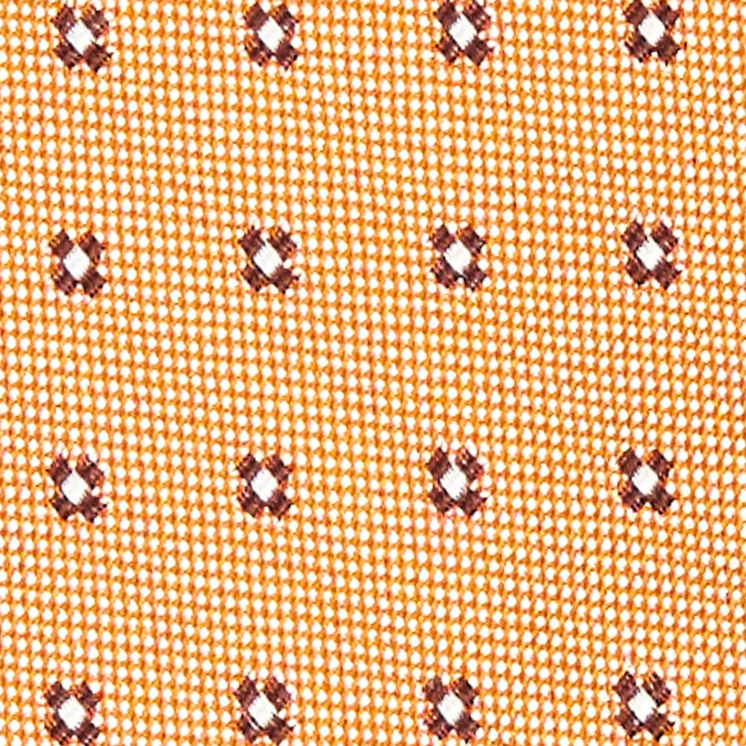 E.Marinella CRAVATTE|Cravatte In Seta Jacquard|CRAVATTA SARTORIALE IN SETA JACQUARD ARANCIONE Microfantasia fiore