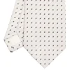 E.Marinella CRAVATTE|Cravatte In Seta Jacquard|CRAVATTA SARTORIALE IN SETA JACQUARD BIANCA Microfantasia fiore