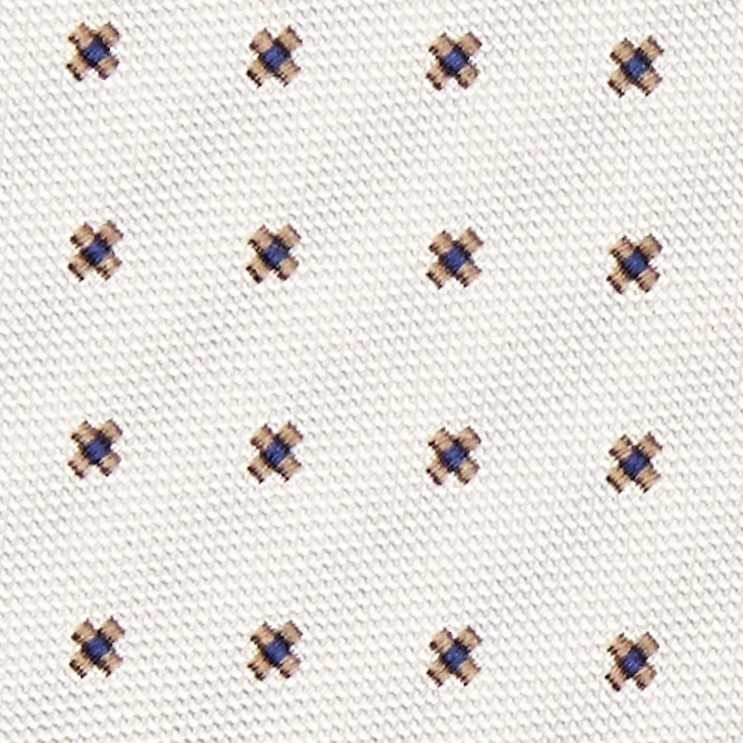 E.Marinella CRAVATTE|Cravatte In Seta Jacquard|CRAVATTA SARTORIALE IN SETA JACQUARD BIANCA Microfantasia fiore