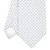 E.Marinella CRAVATTE|Cravatte In Seta Jacquard|CRAVATTA SARTORIALE IN SETA JACQUARD BIANCA Microfantasia geometrica