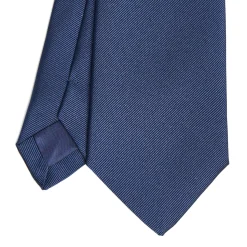 E.Marinella CRAVATTE|Cravatte In Seta Jacquard|CRAVATTA SARTORIALE IN SETA JACQUARD BLU Tinta unita