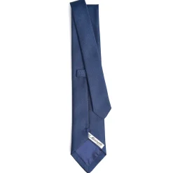 E.Marinella CRAVATTE|Cravatte In Seta Jacquard|CRAVATTA SARTORIALE IN SETA JACQUARD BLU Tinta unita