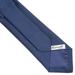 E.Marinella CRAVATTE|Cravatte In Seta Jacquard|CRAVATTA SARTORIALE IN SETA JACQUARD BLU Tinta unita