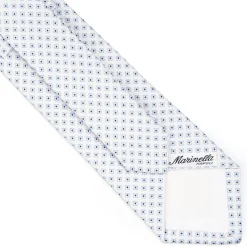 E.Marinella CRAVATTE|Cravatte In Seta Jacquard|CRAVATTA SARTORIALE IN SETA JACQUARD BIANCA Microfantasia fiore