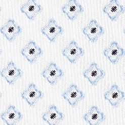 E.Marinella CRAVATTE|Cravatte In Seta Jacquard|CRAVATTA SARTORIALE IN SETA JACQUARD BIANCA Microfantasia fiore
