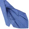 E.Marinella CRAVATTE|Cravatte 7 Pieghe|CRAVATTA SARTORIALE 7 PIEGHE IN SETA AZZURRO POLVERE Microfantasia fiore
