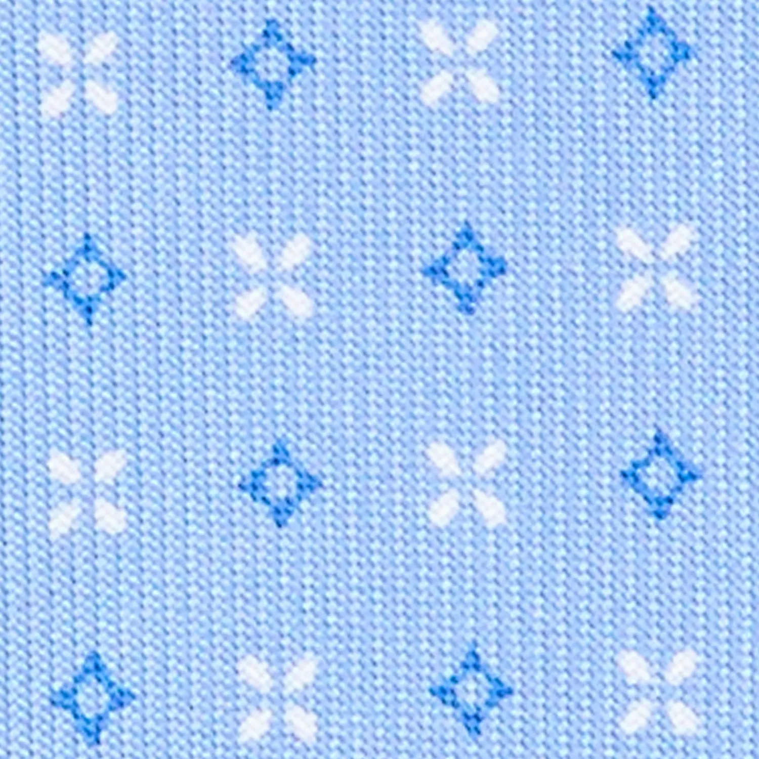E.Marinella CRAVATTE|Cravatte 5 Pieghe|CRAVATTA SARTORIALE 5 PIEGHE IN SETA AZZURRA Microfantasia fiore