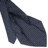 E.Marinella CRAVATTE|Cravatte 9 Pieghe|CRAVATTA SARTORIALE 9 PIEGHE IN SETA BLU SCURO Microfantasia fiore