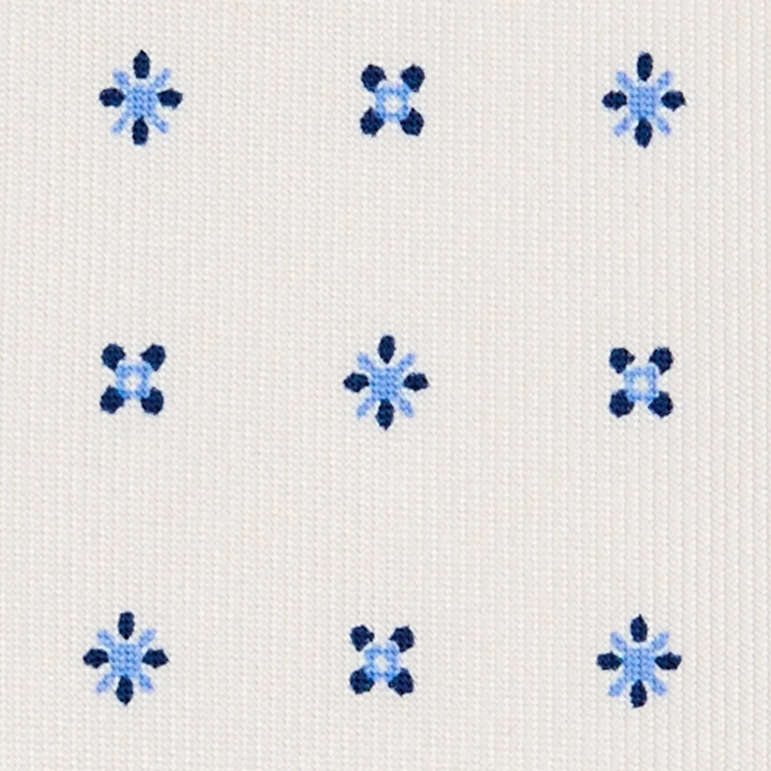 E.Marinella CRAVATTE|Cravatte 7 Pieghe|CRAVATTA SARTORIALE 7 PIEGHE IN SETA BIANCA Microfantasia fiore