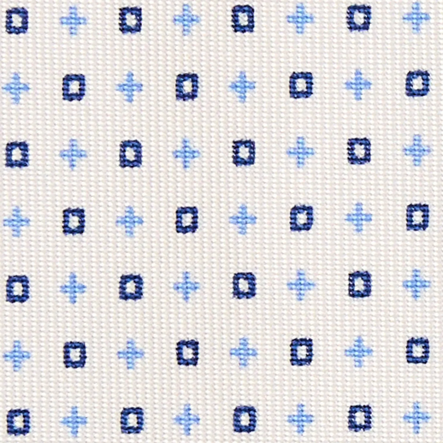 E.Marinella CRAVATTE|Cravatte 7 Pieghe|CRAVATTA SARTORIALE 7 PIEGHE IN SETA BIANCO Microfantasia fiore