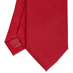 E.Marinella CRAVATTE|Cravatte In Garza E Tricot|CRAVATTA SARTORIALE ROSSA In garza di seta