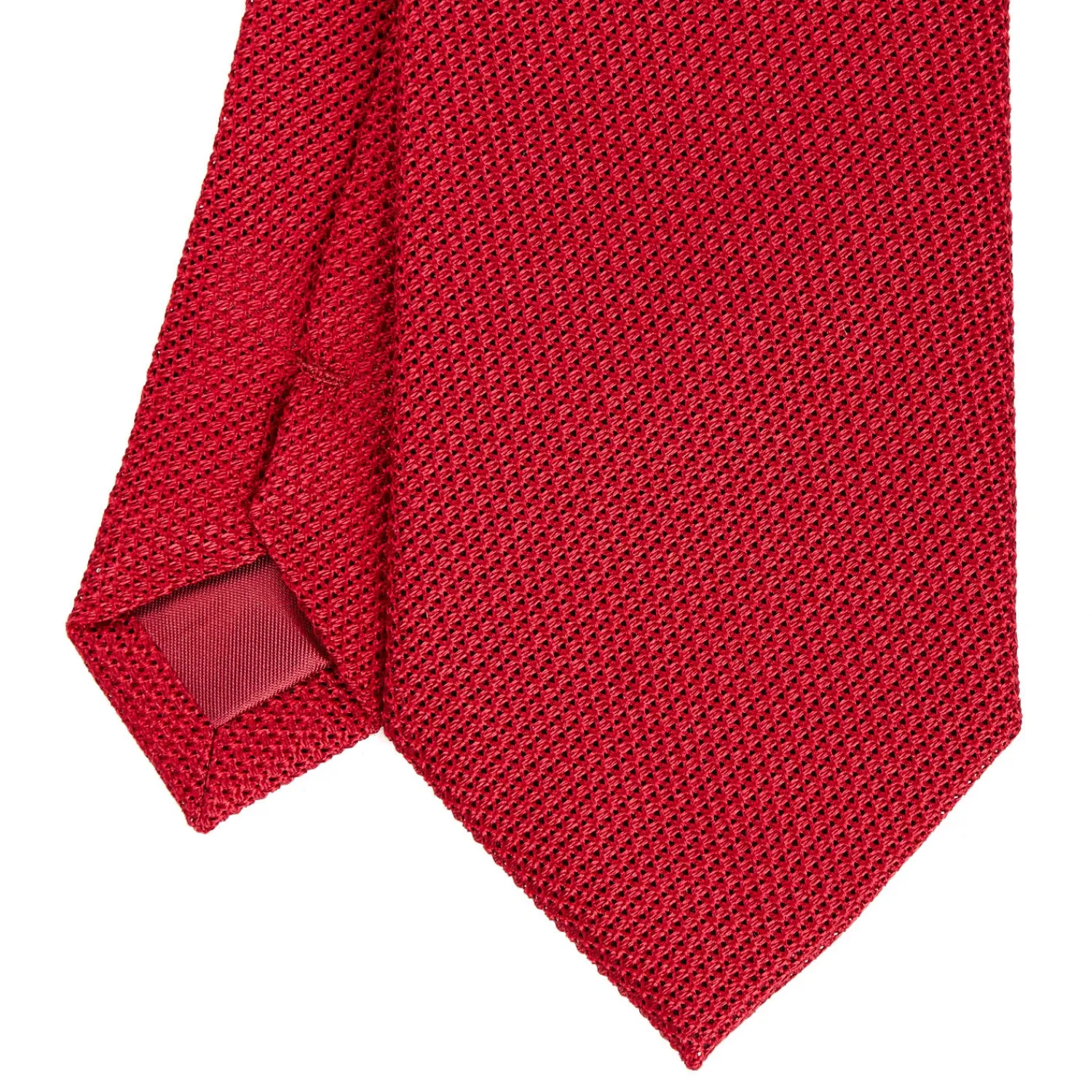 E.Marinella CRAVATTE|Cravatte In Garza E Tricot|CRAVATTA SARTORIALE ROSSA In garza di seta