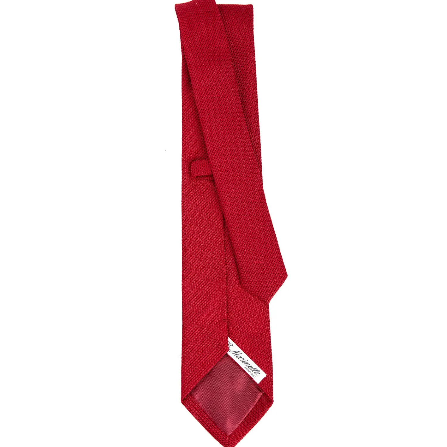 E.Marinella CRAVATTE|Cravatte In Garza E Tricot|CRAVATTA SARTORIALE ROSSA In garza di seta