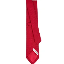 E.Marinella CRAVATTE|Cravatte In Garza E Tricot|CRAVATTA SARTORIALE ROSSA In garza di seta