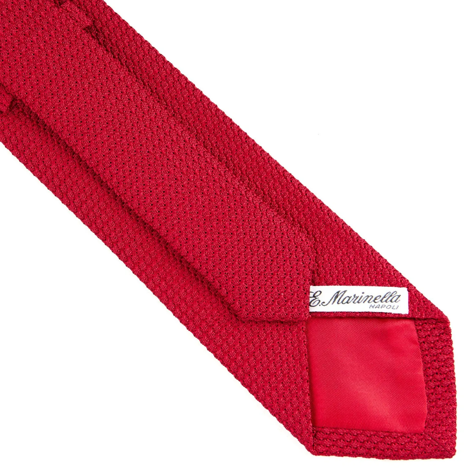 E.Marinella CRAVATTE|Cravatte In Garza E Tricot|CRAVATTA SARTORIALE ROSSA In garza di seta