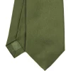 E.Marinella CRAVATTE|Cravatte In Seta Jacquard|CRAVATTA SARTORIALE SETA JACQUARD VERDE OLIVA Tinta unita