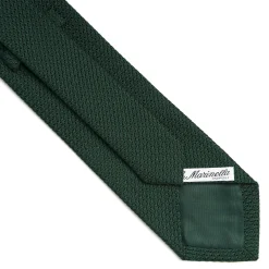 E.Marinella CRAVATTE|Cravatte In Garza E Tricot|CRAVATTA SARTORIALE VERDE SCURO In garza di seta
