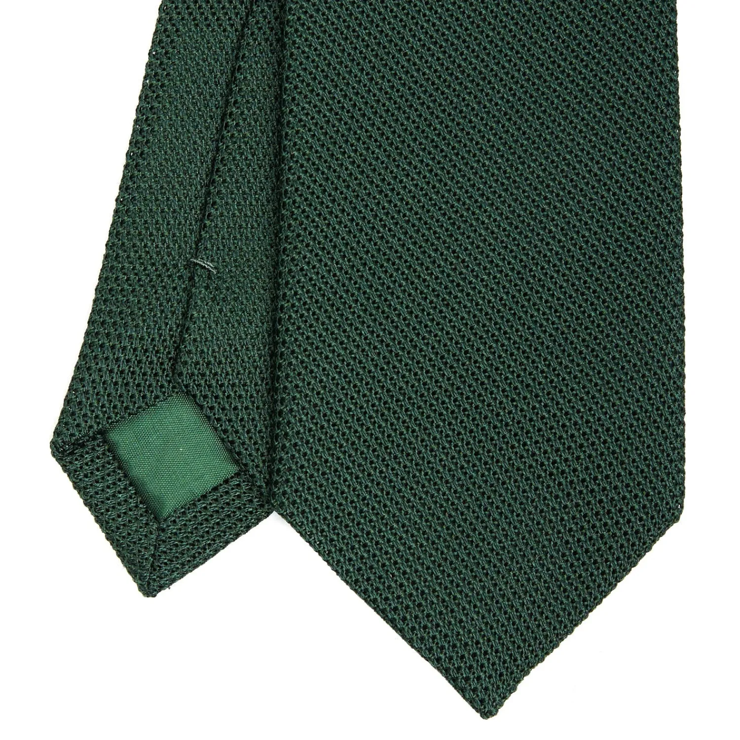 E.Marinella CRAVATTE|Cravatte In Garza E Tricot|CRAVATTA SARTORIALE VERDE SCURO In garza di seta