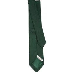 E.Marinella CRAVATTE|Cravatte In Garza E Tricot|CRAVATTA SARTORIALE VERDE SCURO In garza di seta