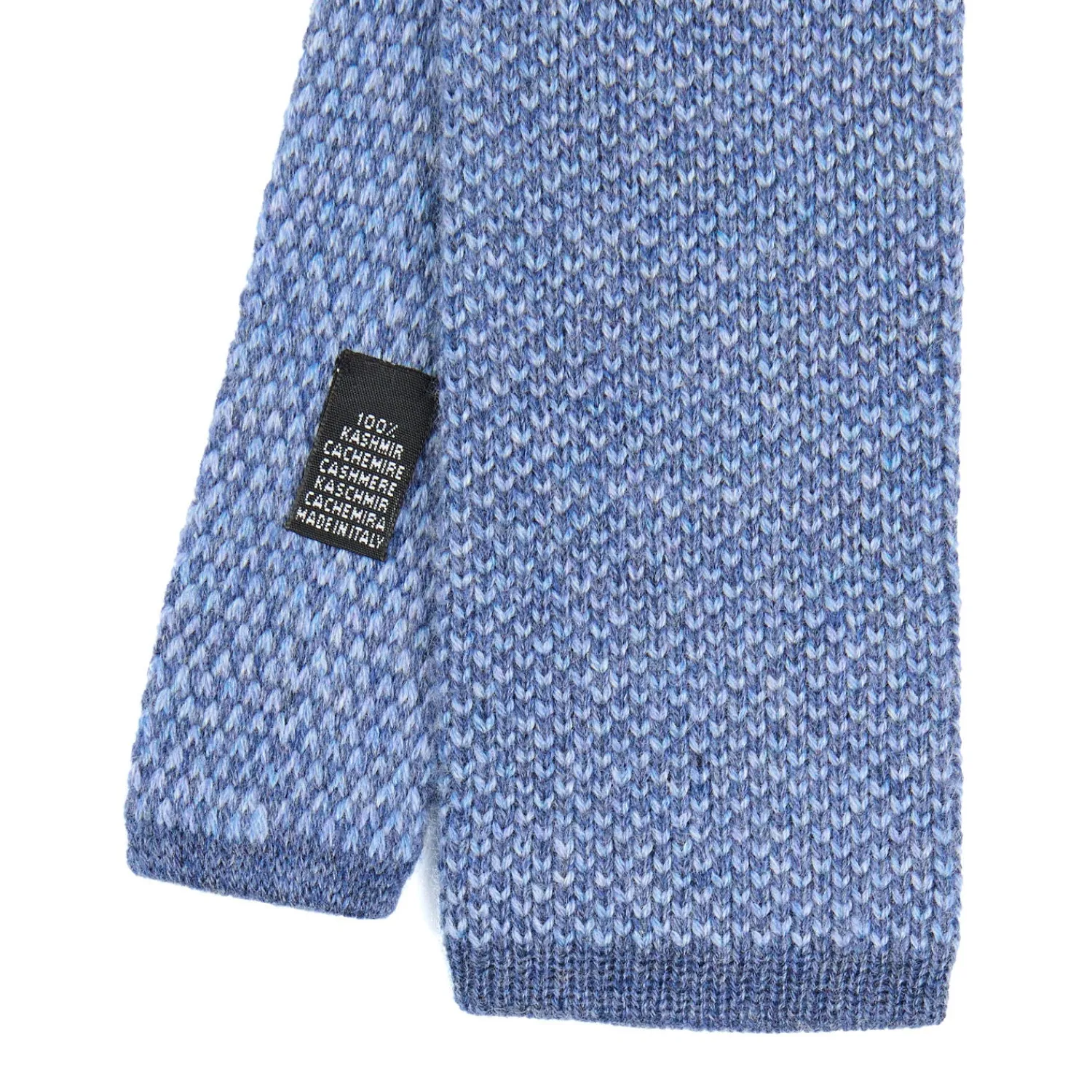 E.Marinella CRAVATTE|Cravatte In Lana E Cashmere|CRAVATTA TRICOT IN CASHMERE AZZURRO POLVERE Tinta unita