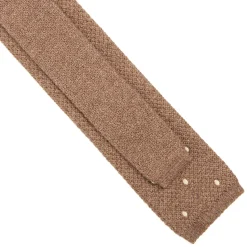 E.Marinella CRAVATTE|Cravatte In Lana E Cashmere|CRAVATTA TRICOT IN CASHMERE BEIGE Pois bianco
