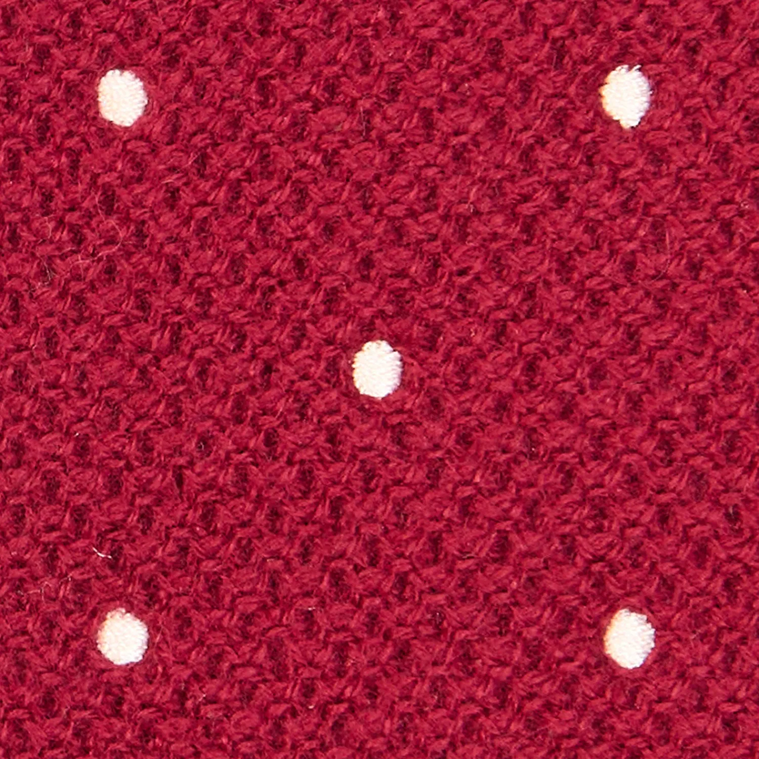 E.Marinella CRAVATTE|Cravatte In Lana E Cashmere|CRAVATTA TRICOT IN CASHMERE BORDEAUX Pois azzurro