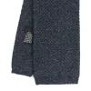 E.Marinella CRAVATTE|Cravatte In Lana E Cashmere|CRAVATTA TRICOT IN CASHMERE GRIGIO SCURO Tinta unita