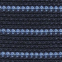 E.Marinella CRAVATTE|Cravatte Regimental E Rigate|CRAVATTA TRICOT IN SETA BLU SCURO Rigata