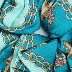 E.Marinella Fasce Ed Elastici Per Capelli|ELASTICO PER CAPELLI IN SETA AZZURRO Lucky elephant