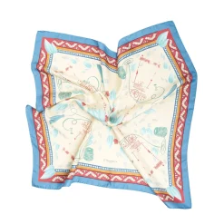 E.Marinella FOULARD|FOULARD BEIGE IN SETA E ORANGE FIBER Collezione orange fiber