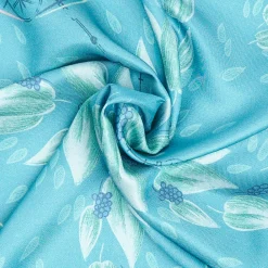 E.Marinella FOULARD|FOULARD BLU IN SETA E ORANGE FIBER Collezione orange fiber