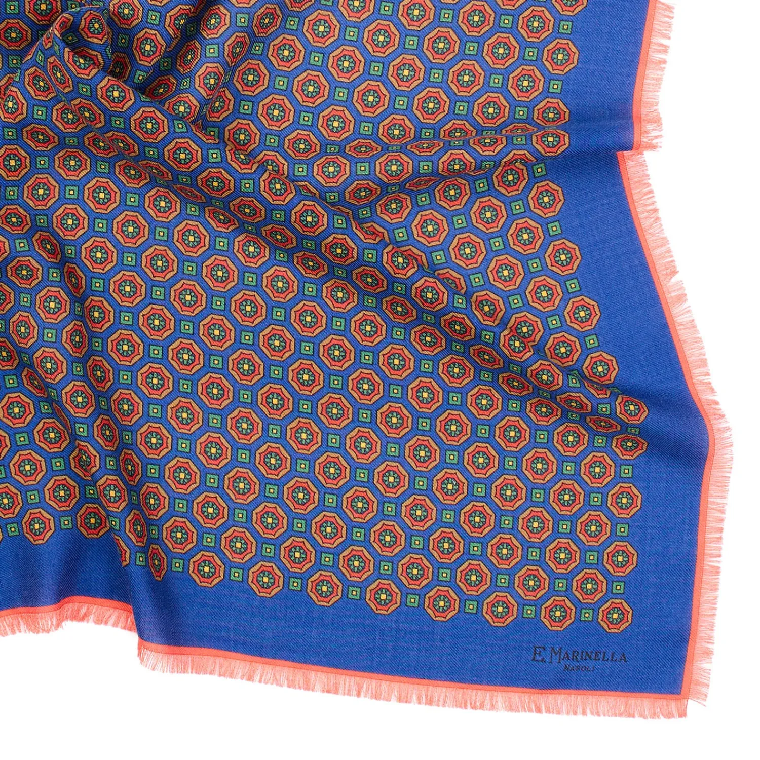 E.Marinella Sciarpe Invernali|FOULARD IN LANA, CASHMERE E SETA 65 BLUArchivio inspiration 1939
