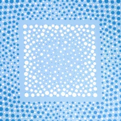 E.Marinella FOULARD|FOULARD IN SETA 65 AZZURRO Eleganza a pois
