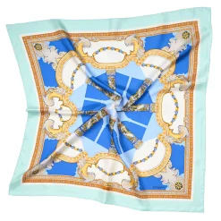 E.Marinella FOULARD|FOULARD IN SETA 90 AZZURRO Il chiostro di santa chiara