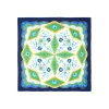 E.Marinella FOULARD|FOULARD IN SETA 90 BLU Motivo floreale