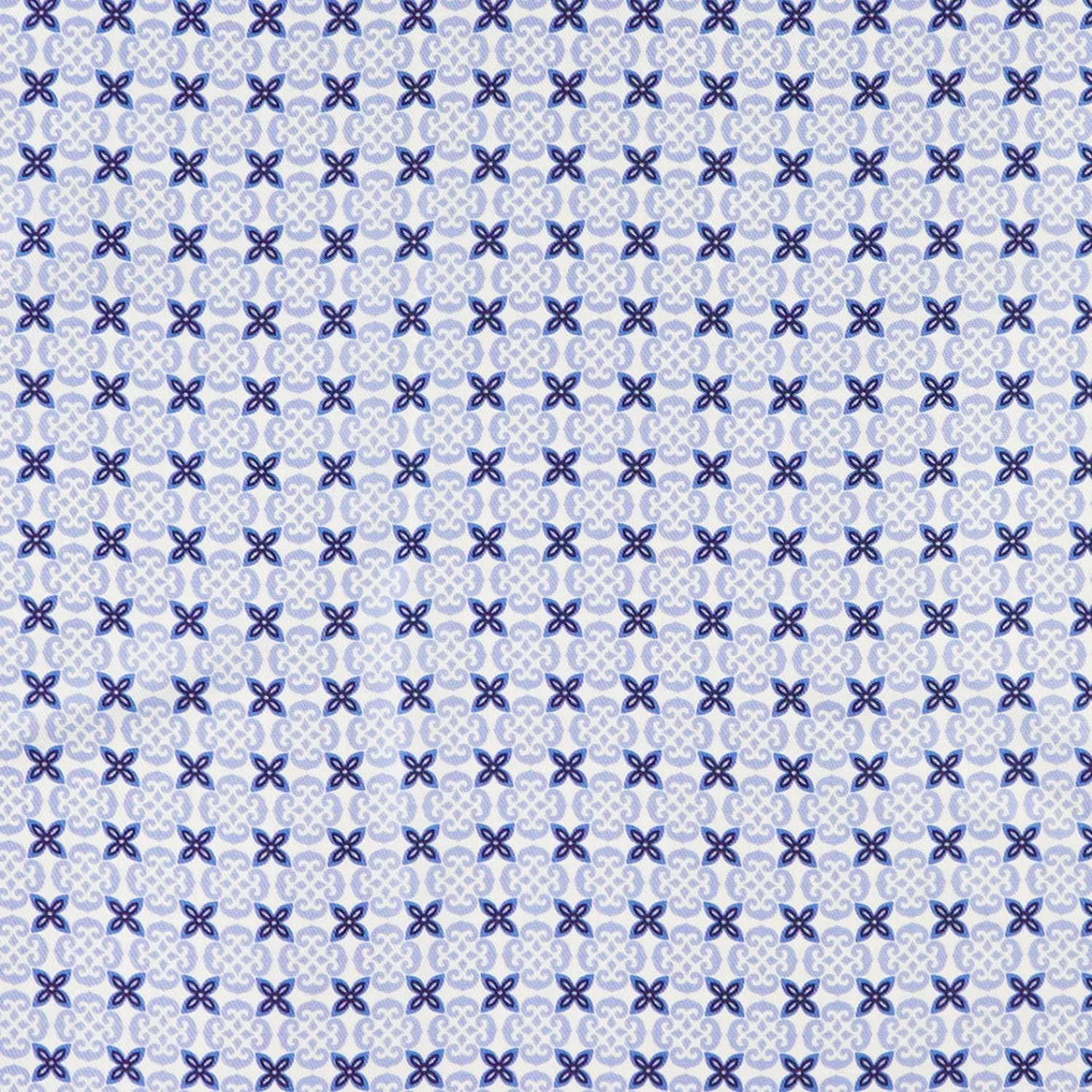 E.Marinella FOULARD|FOULARD IN SETA 90 BLU Small flower ispiration
