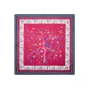 E.Marinella FOULARD|FOULARD IN SETA 90 FUCSIA L'albero della vita