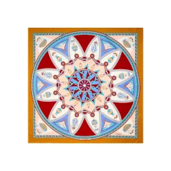 E.Marinella FOULARD|FOULARD IN SETA 90 GIALLO Le mongolfiere