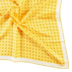 E.Marinella FOULARD|FOULARD IN SETA 90 GIALLO Small flower ispiration
