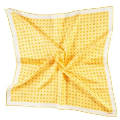 E.Marinella FOULARD|FOULARD IN SETA 90 GIALLO Small flower ispiration
